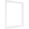 imageMCS Floating Frame with Canvas Included Art Frames for Canvas Paintings with Adhesive Fasteners and Hanging Hardware Black 12 x 16 InchWhite