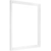 imageMCS Floating Frame with Canvas Included Art Frames for Canvas Paintings with Adhesive Fasteners and Hanging Hardware Black 12 x 16 InchWhite