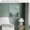 imageMCS Floating Frame with Canvas Included Art Frames for Canvas Paintings with Adhesive Fasteners and Hanging Hardware Black 12 x 16 InchWhite