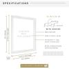 imageMCS Floating Frame with Canvas Included Art Frames for Canvas Paintings with Adhesive Fasteners and Hanging Hardware Black 12 x 16 InchWhite