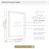 imageMCS Floating Frame with Canvas Included Art Frames for Canvas Paintings with Adhesive Fasteners and Hanging Hardware Black 12 x 16 InchWhite