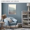 imageMCS Floating Frame with Canvas Included Art Frames for Canvas Paintings with Adhesive Fasteners and Hanging Hardware Black 12 x 16 InchWhite