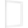 imageMCS Floating Frame with Canvas Included Art Frames for Canvas Paintings with Adhesive Fasteners and Hanging Hardware Black 12 x 16 InchWhite
