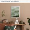 imageMCS Floating Frame with Canvas Included Art Frames for Canvas Paintings with Adhesive Fasteners and Hanging Hardware Black 12 x 16 InchWhite