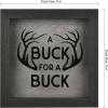 imageMCS Saving for a Unicorn Fund Bank Shadowbox White Woodgrain8x15x8 inchesBuck for a Buck Hunting