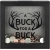 imageMCS Saving for a Unicorn Fund Bank Shadowbox White Woodgrain8x15x8 inchesBuck for a Buck Hunting