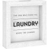 imageMCS Saving for a Unicorn Fund Bank Shadowbox White Woodgrain8x15x8 inchesLaundry Change