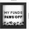 imageMCS Saving for a Unicorn Fund Bank Shadowbox White Woodgrain8x15x8 inchesPaws Off