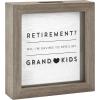 imageMCS Saving for a Unicorn Fund Bank Shadowbox White Woodgrain8x15x8 inchesRetirement for Grandkids