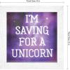 imageMCS Saving for a Unicorn Fund Bank Shadowbox White Woodgrain8x15x8 inchesSaving for a Unicorn