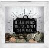 imageMCS Saving for a Unicorn Fund Bank Shadowbox White Woodgrain8x15x8 inchesTraveling Suitcase