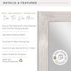 imageMCS 16x55 Black Over The Door Mirror Full Length Hanging Mirror for Bedroom and Bathroom Doors No Tools RequiredGray Woodgrain