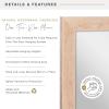 imageMCS 16x55 Black Over The Door Mirror Full Length Hanging Mirror for Bedroom and Bathroom Doors No Tools RequiredNatural Woodgrain