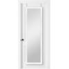 imageMCS 16x55 Black Over The Door Mirror Full Length Hanging Mirror for Bedroom and Bathroom Doors No Tools RequiredWhite