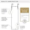 imageMCS 16x55 Black Over The Door Mirror Full Length Hanging Mirror for Bedroom and Bathroom Doors No Tools RequiredWhite