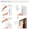 imageMCS 16x55 Black Over The Door Mirror Full Length Hanging Mirror for Bedroom and Bathroom Doors No Tools RequiredWhite