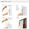 imageMCS 16x55 Black Over The Door Mirror Full Length Hanging Mirror for Bedroom and Bathroom Doors No Tools RequiredWhite