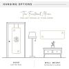 imageMCS 19x55 White Metal Over The Door Mirror With Rounded Corners Full Length Hanging Mirror for Bedroom and Bathroom Doors No Tools RequiredSilver