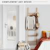 imageMCS 19x55 White Metal Over The Door Mirror With Rounded Corners Full Length Hanging Mirror for Bedroom and Bathroom Doors No Tools RequiredWhite