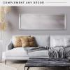 imageMCS 214x634 Thin Gallery Wall Floor Length Mirror Silver Vertical ampamp Horizontal Wall Hanging Large Mirror for Bathroom ampamp BedroomSilver