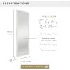 imageMCS 214x634 Thin Gallery Wall Floor Length Mirror Silver Vertical ampamp Horizontal Wall Hanging Large Mirror for Bathroom ampamp BedroomWhite Woodgrain