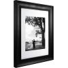 imageMCS Archival 11x14 Inch Frame with 8x10 Inch Mat Black 66896