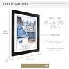 imageMCS Black Marseille Poster Frame 16x20 Inch 16 X 2020 x 26 in