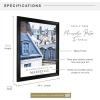 imageMCS Black Marseille Poster Frame 16x20 Inch 16 X 2022 x 28 in