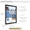 imageMCS Black Marseille Poster Frame 16x20 Inch 16 X 2027 x 40 in