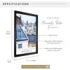 imageMCS Black Marseille Poster Frame 16x24 Inch 16 x 2424 x 36 in