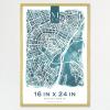 imageMCS Edgeline Metal Poster Frame BackLoading Picture Frame For Wall Art 16 x 24 Inch BrassBrass