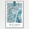 imageMCS Edgeline Metal Poster Frame BackLoading Picture Frame For Wall Art 16 x 24 Inch BrassSilver