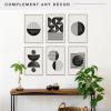 imageMCS Format Picture Frames Gallery Wall Frames White 5 x 7 6PackBlack