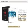imageMCS Format Picture Frames Gallery Wall Frames White 5 x 7 6PackBlack