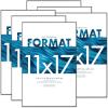 imageMCS Format Picture Frames Gallery Wall Frames White 5 x 7 6PackBlack