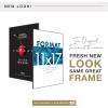 imageMCS Format Picture Frames Gallery Wall Frames White 5 x 7 6PackBlack