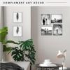 imageMCS Format Picture Frames Gallery Wall Frames White 5 x 7 6PackBlack