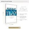 imageMCS Format Picture Frames Gallery Wall Frames White 5 x 7 6PackBlack