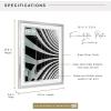 imageMCS Foundation 135x40 Poster Frame Traditional White Vertical ampamp Horizontal Wall Hanging Large Picture Frame for Photos Panoramics Posters ampamp Art Prints 1PackSilver