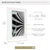 imageMCS Foundation 135x40 Poster Frame Traditional White Vertical ampamp Horizontal Wall Hanging Large Picture Frame for Photos Panoramics Posters ampamp Art Prints 1PackWhite