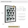 imageMCS Foundation 135x40 Poster Frame Traditional White Vertical ampamp Horizontal Wall Hanging Large Picture Frame for Photos Panoramics Posters ampamp Art Prints 1PackBlack