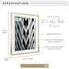 imageMCS Foundation 135x40 Poster Frame Traditional White Vertical ampamp Horizontal Wall Hanging Large Picture Frame for Photos Panoramics Posters ampamp Art Prints 1PackBrass