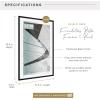 imageMCS Foundation 135x40 Poster Frame Traditional White Vertical ampamp Horizontal Wall Hanging Large Picture Frame for Photos Panoramics Posters ampamp Art Prints 1PackBlack