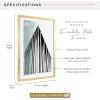 imageMCS Foundation 135x40 Poster Frame Traditional White Vertical ampamp Horizontal Wall Hanging Large Picture Frame for Photos Panoramics Posters ampamp Art Prints 1PackBrass