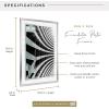 imageMCS Foundation 135x40 Poster Frame Traditional White Vertical ampamp Horizontal Wall Hanging Large Picture Frame for Photos Panoramics Posters ampamp Art Prints 1PackSilver