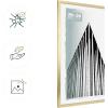 imageMCS Foundation 135x40 Poster Frame Traditional White Vertical ampamp Horizontal Wall Hanging Large Picture Frame for Photos Panoramics Posters ampamp Art Prints 1PackBrass