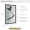 imageMCS Foundation 135x40 Poster Frame Traditional White Vertical ampamp Horizontal Wall Hanging Large Picture Frame for Photos Panoramics Posters ampamp Art Prints 1PackBlack