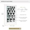 imageMCS Foundation 135x40 Poster Frame Traditional White Vertical ampamp Horizontal Wall Hanging Large Picture Frame for Photos Panoramics Posters ampamp Art Prints 1PackWhite
