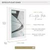 imageMCS Foundation 135x40 Poster Frame Traditional White Vertical ampamp Horizontal Wall Hanging Large Picture Frame for Photos Panoramics Posters ampamp Art Prints 1PackWhite