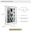 imageMCS Foundation 135x40 Poster Frame Traditional White Vertical ampamp Horizontal Wall Hanging Large Picture Frame for Photos Panoramics Posters ampamp Art Prints 1PackSilver